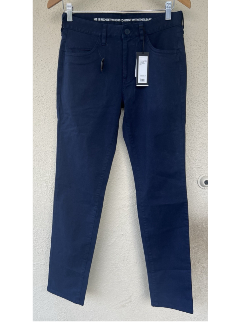 NWT Rhone Pants Mens 28x32 Everyday Twill Five Pocket Navy Blue Slim Stretch
